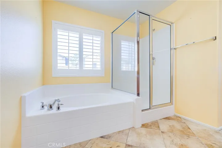 Master bath tub and shower