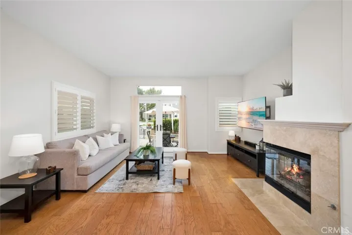 Living room facing the street