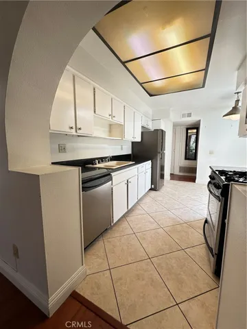 Galley style kitchen