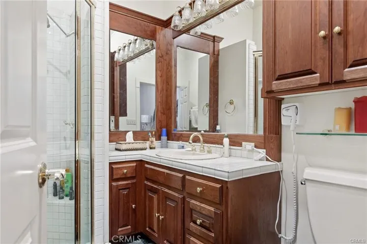 Studio apartment bathroom