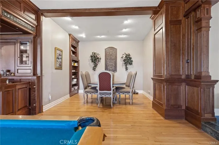 Studio apartment dining area.