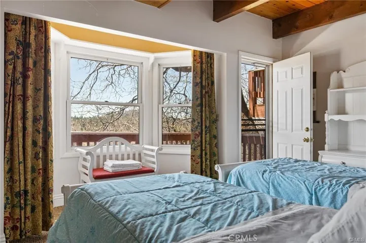 Main House:Bedroom #3 with private deck