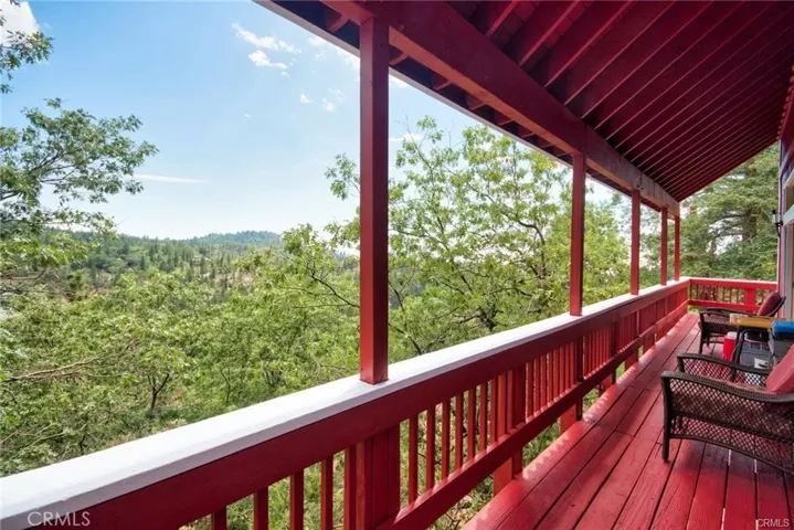 Back deck off of studio apartment.