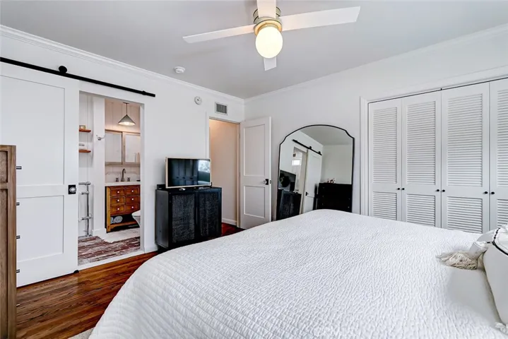 Master Bedroom with view of master bathroom