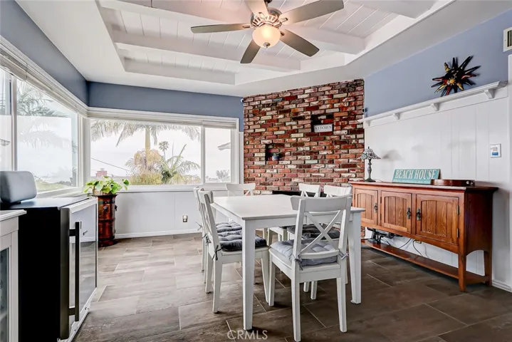View of dining area from kitchen