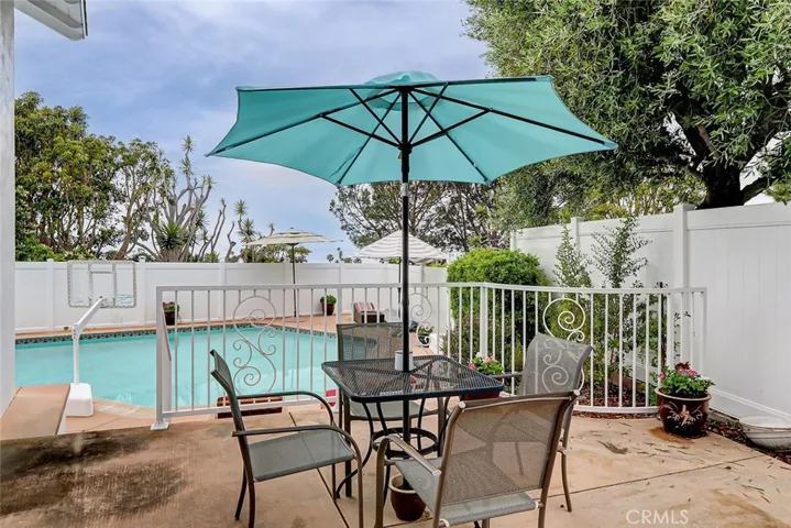 Yet another lounging area on the right side of the backyard to enjoy friend and family and view
