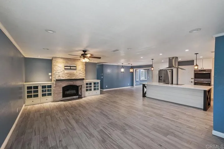 Wood Burning Fireplace