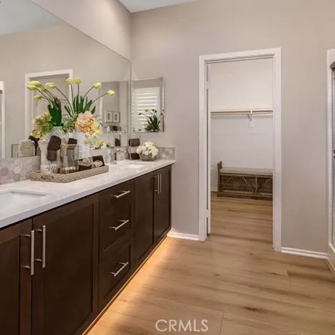 Model home photo of Primary bathroom area. Not actual homesite # 575