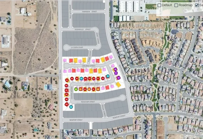 Pacific Crest Airial Site Map