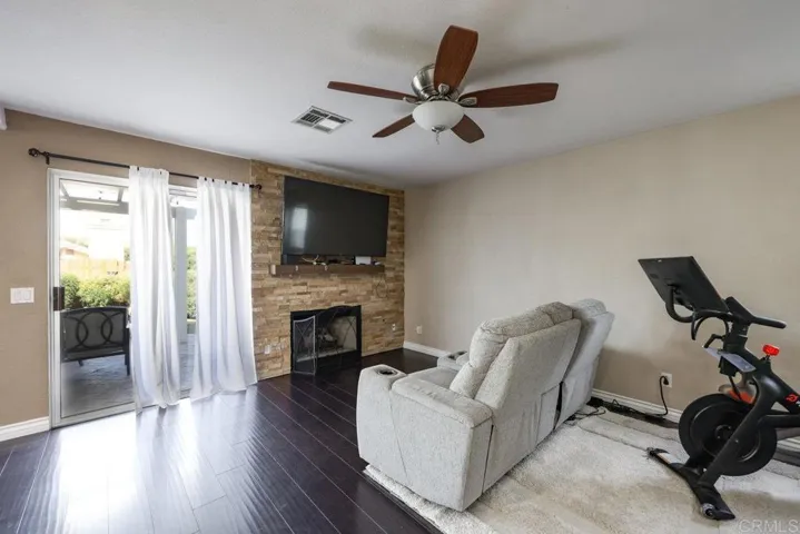 Ceiling Fan for those quiet evenings relaxing in front of the fireplace