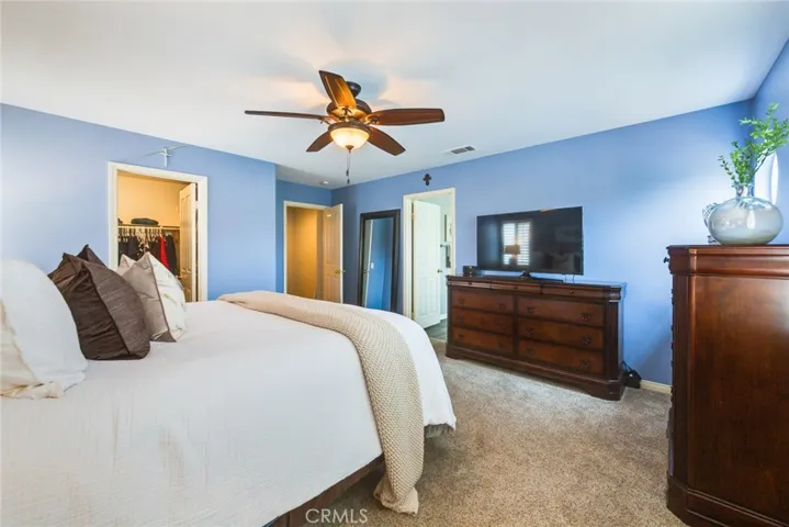 Reverse Angle of Bedroom #1 Looking toward En-Suite Bathroom and Walk-In Closet