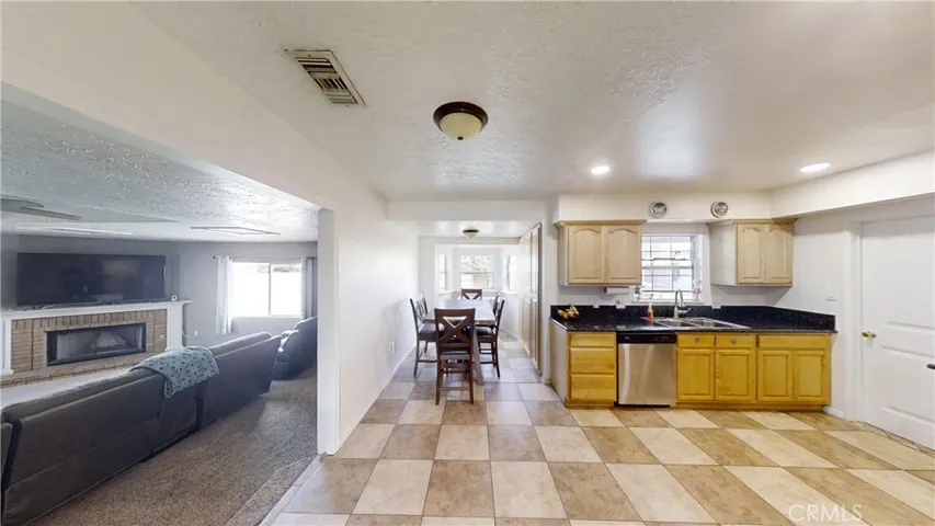 Kitchen & breakfast nook with custom built in cabinets