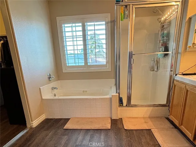 Jetted tub and separate shower