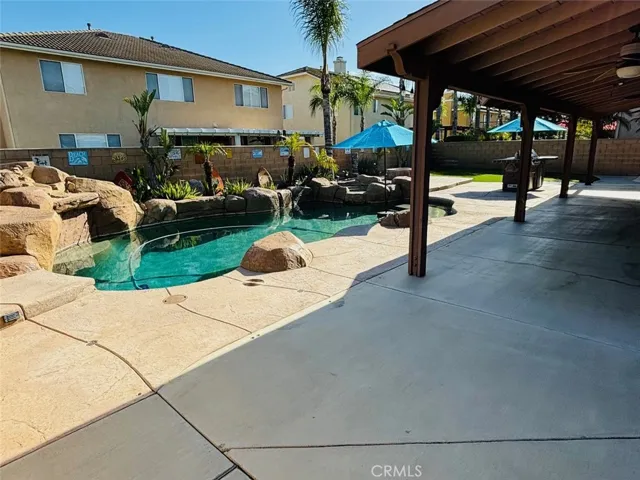 Large covered patio