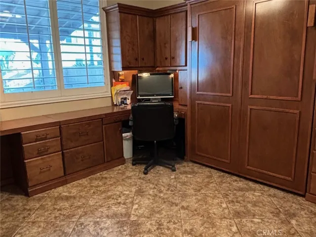 Downstairs bedroom with Murphy bed up