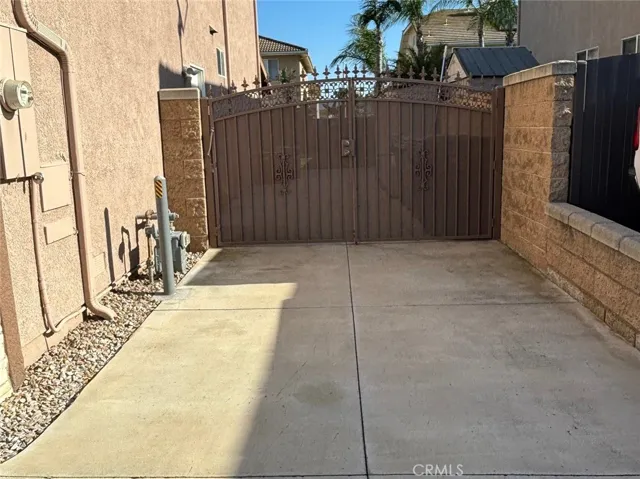 Front of gate