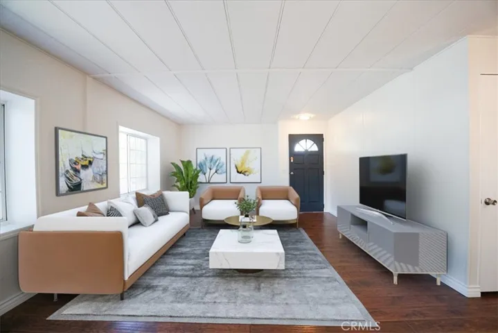 Virtually Staged Living Room