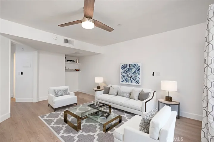 Light and  Bright Living Room (Furniture is Virually Staged)
