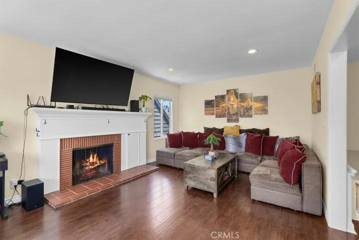 Living room upstairs with 2nd Wood burning fireplace