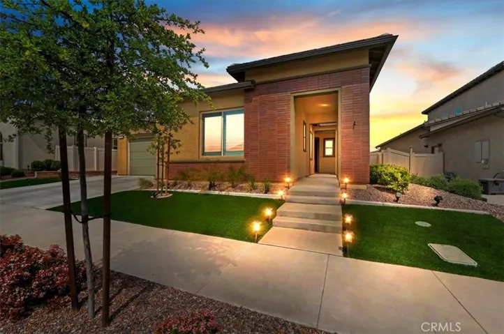 Front of home twilight