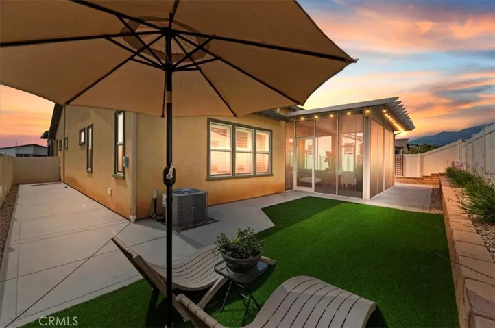 Backyard twilight