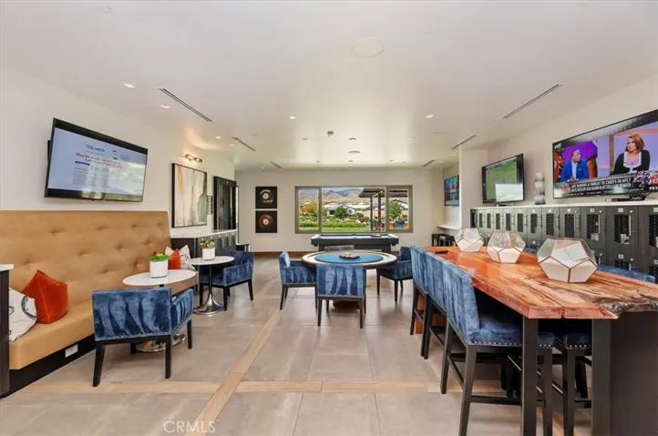 Clubhouse eating area