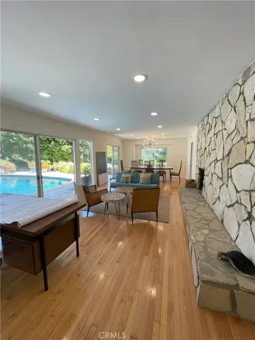 Living room from entry voew