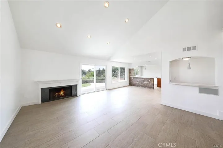 Modern fireplace