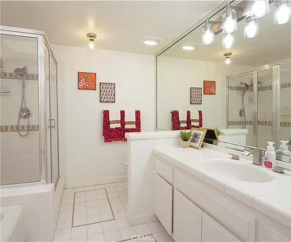 Primary Bathroom with Separate Tub and Shower
