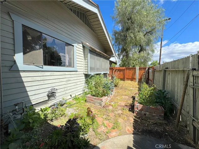 Planter Boxes On The Side Yard