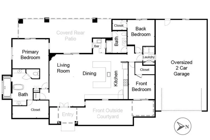 Floor plan - artist's rendering