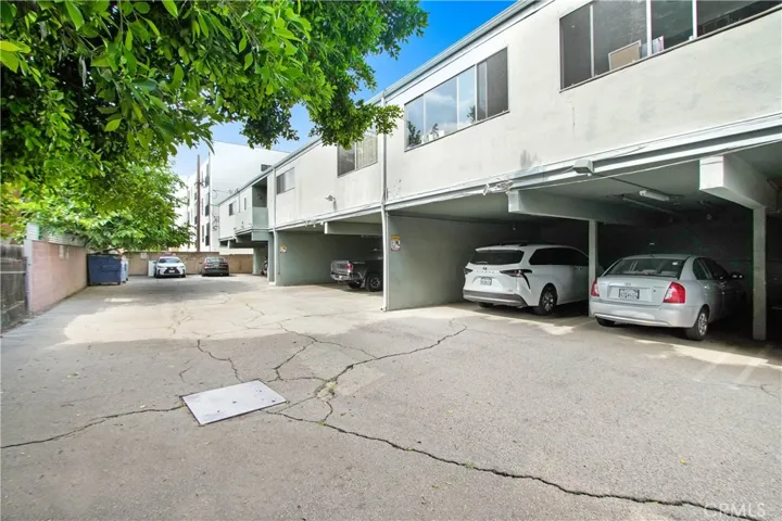 Covered, tandem parking.