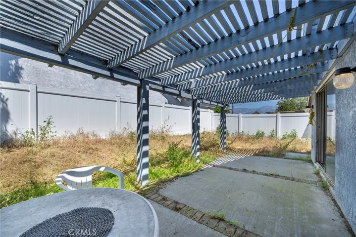 Back patio/yard view from family room!