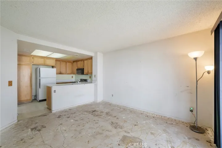 Family room and kitchen