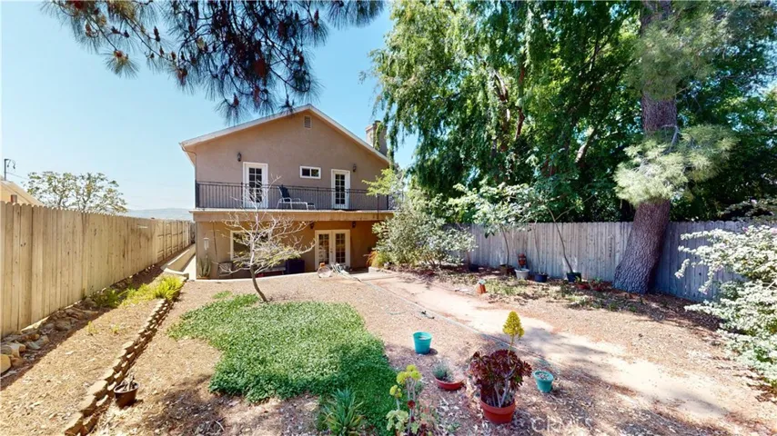 View toward house from back yard
