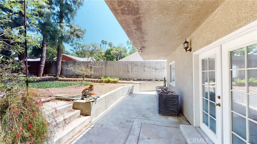 Outside family room