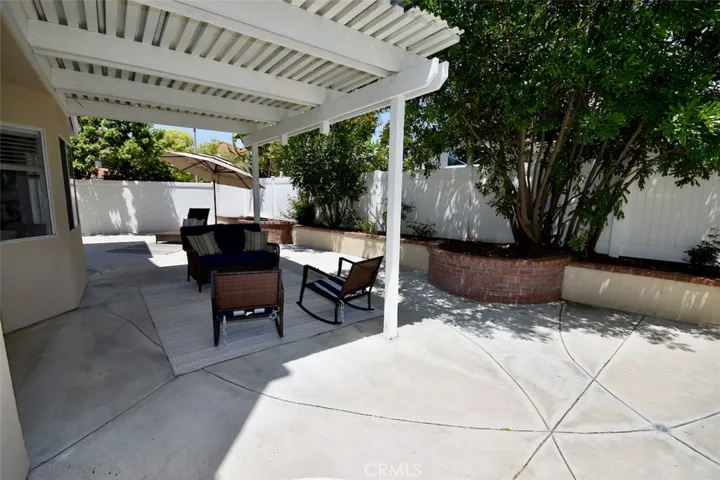 Low maintenance backyard.