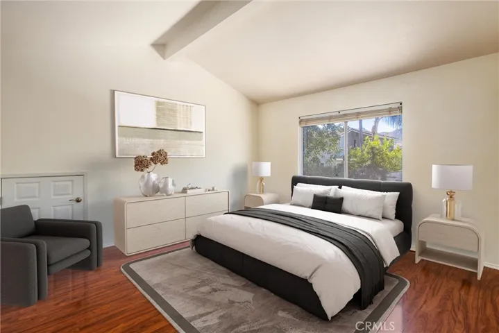 Master bedroom with virtual staging