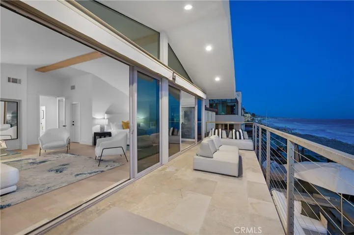 Primary bedroom suite oversized balcony