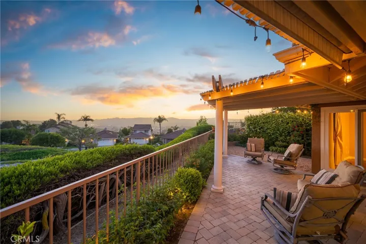 Gorgeous sunset views from the back patio