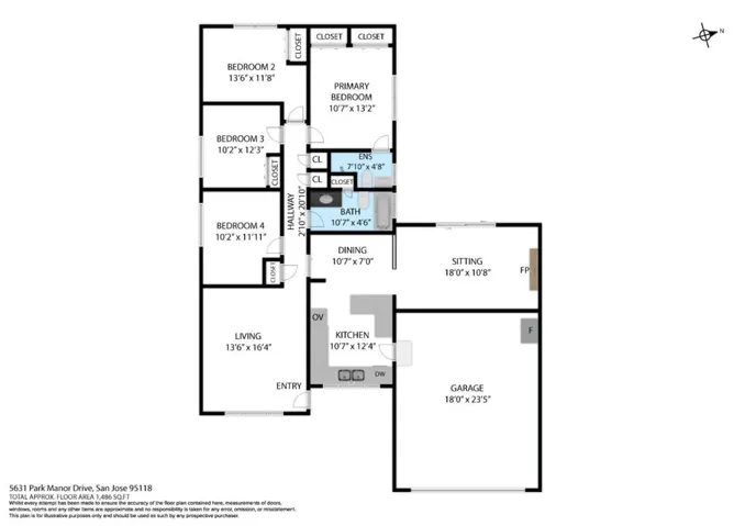 5631 Park Manor Drive, San Jose, California 95118