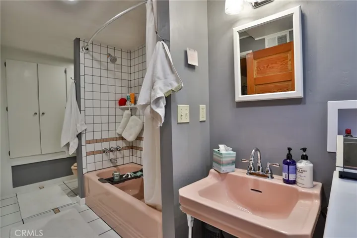bathroom and laundry area.
