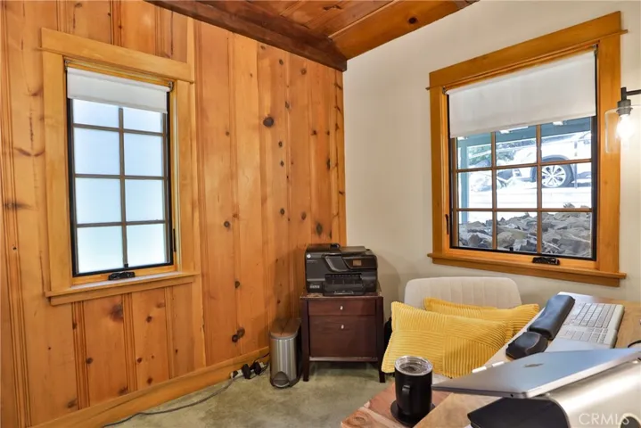 Upstairs bedroom, being used as an office.