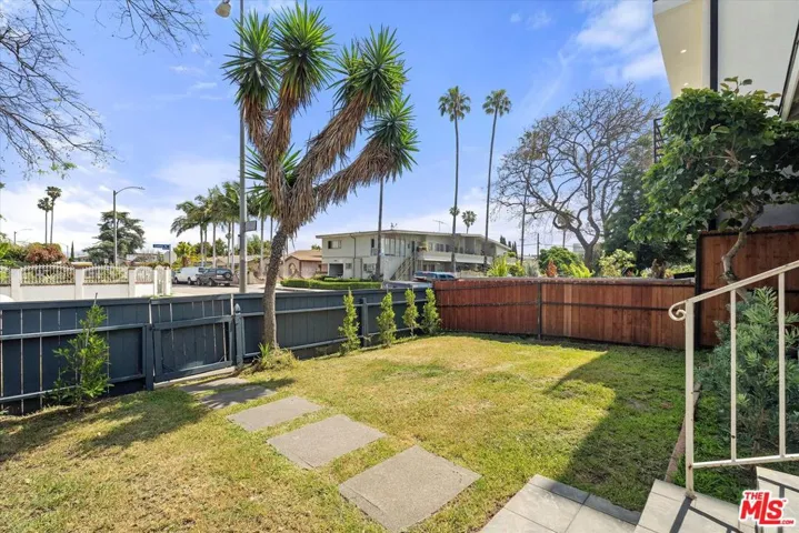 Fenced front yard