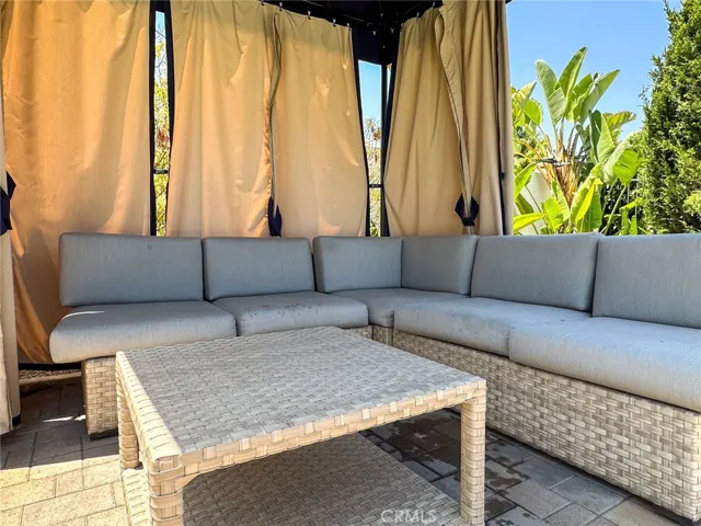 Pool seating area