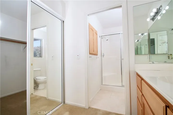 Master bathroom and walk-in closet