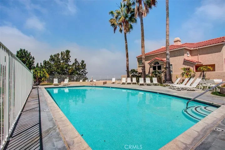 Vilamoura's private pool has ocean views.