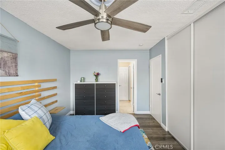 Bedroom 1 has direct access to Bathroom.