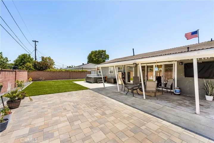 Pavers area great for a BBQ.