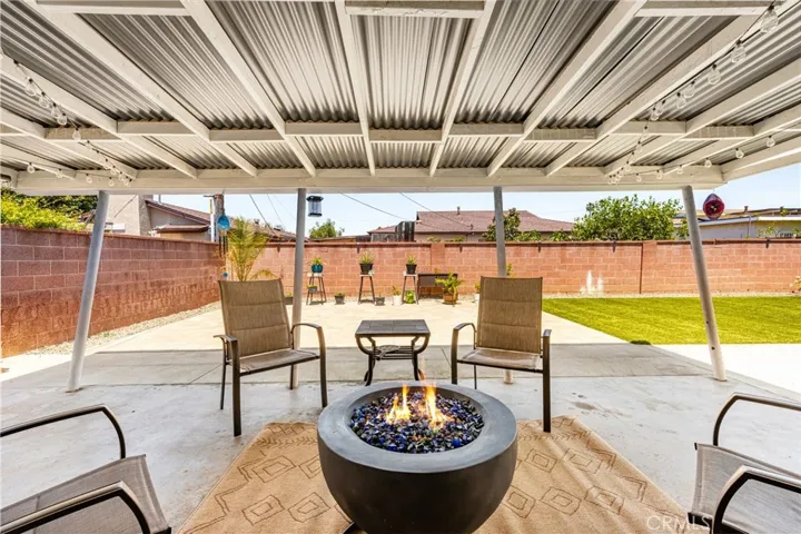 Walk out into your spacious Backyard.